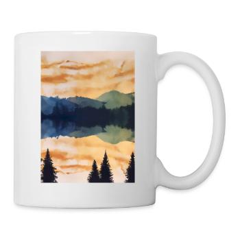 Waldmalerei - Tasse - Weiß - Rechts