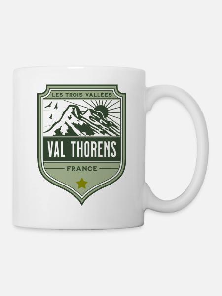 Val Thorens France Three Valleys Ski - Mug - white