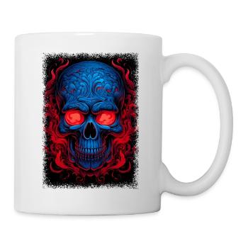 adult clothing sayings cage geek drawing present - Tasse - Weiß - Rechts