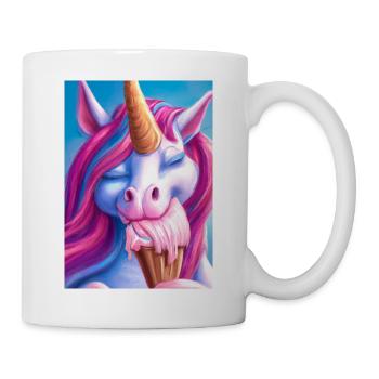 Eiscreme Einhorn - Tasse - Weiß - Rechts