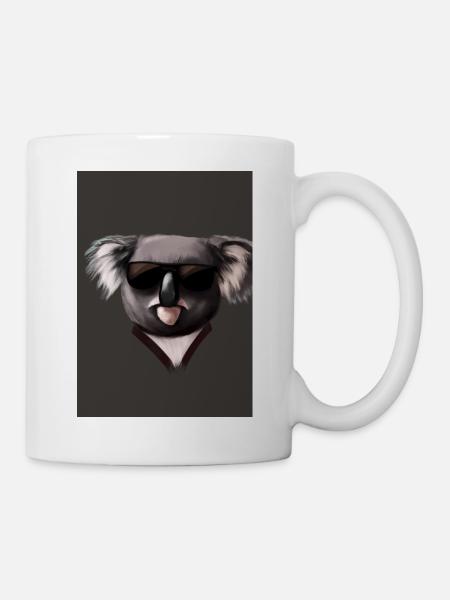 Koala mit Sonnenbrille - Tasse - Weiß