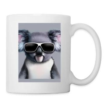 Koala mit Sonnenbrille - Tasse - Weiß - Rechts