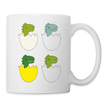 dino baby 4 fach - Tasse - Weiß - Rechts