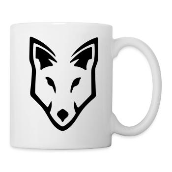 Wolf - Tasse - Weiß - Rechts