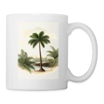 Palme am See - Tasse - Weiß - Rechts