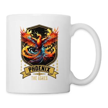 Phoenix Phoenix Fire Flames Mythologie des oiseaux - Mug blanc - blanc - Droite