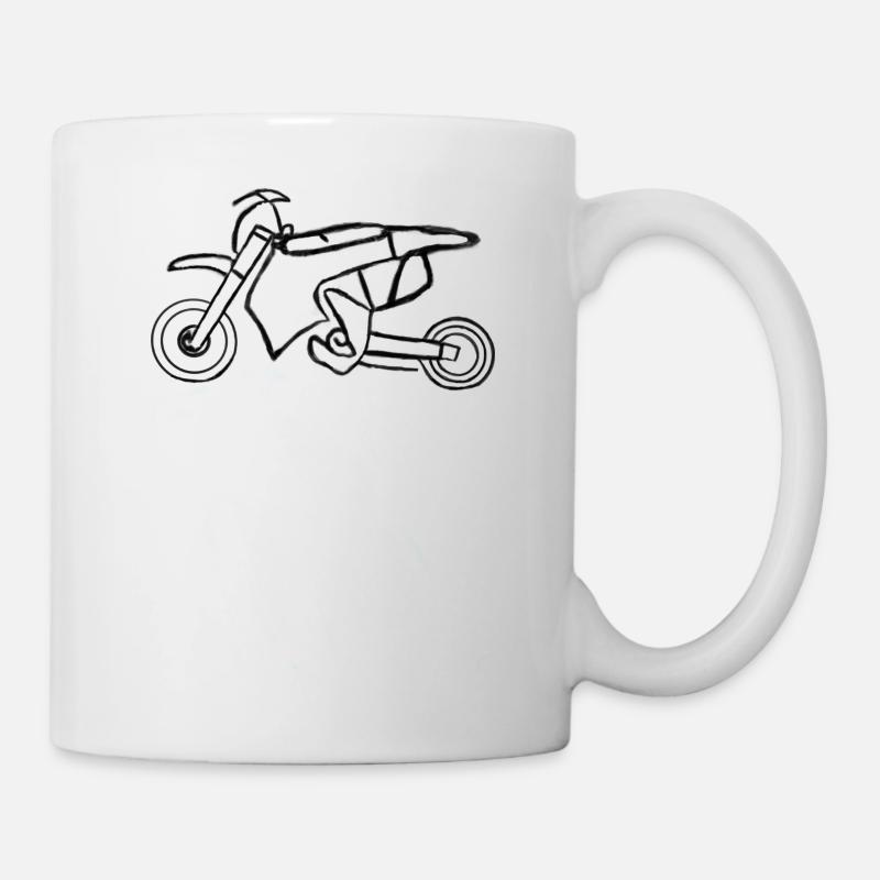 Motocross - Mug blanc - blanc