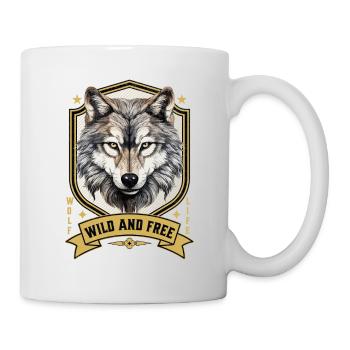 Wolf Wolf’s Head Nature Wilderness Adventure Art forestier - Mug blanc - blanc - Droite