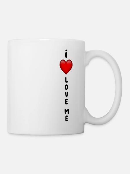 I Love Me - T Shirt - Mug blanc - blanc