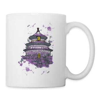 Japon Chine Temple asiatique Samouraï cadeau - Mug blanc - blanc - Droite