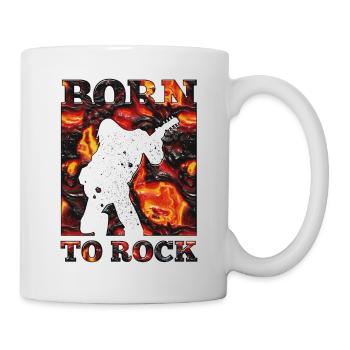 Groupe de musique rock Guitare rétro Heavy Metal vintage - Mug blanc - blanc - Droite