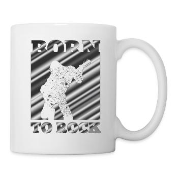 Groupe de musique rock Guitare rétro Heavy Metal vintage - Mug blanc - blanc - Droite