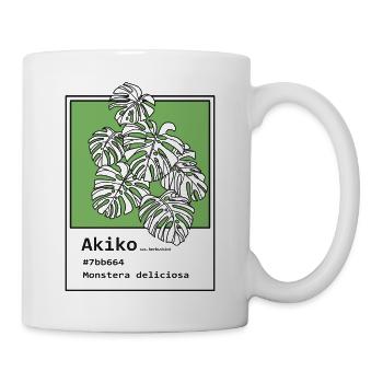 Monstera Deliciosa Akiko - Tasse - Weiß - Rechts