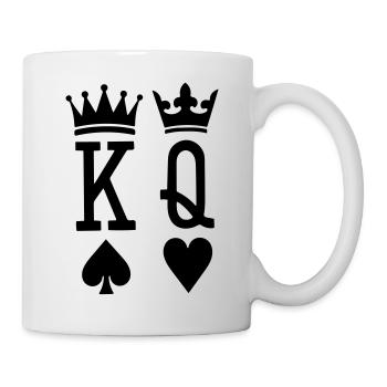 roi et reine - Mug blanc - blanc - Droite