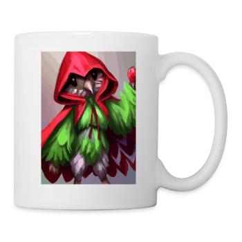 Erdbeervogel - Tasse - Weiß - Rechts