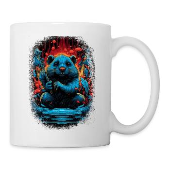 jokes bobr beavers bever beaver dam canadian - Tasse - Weiß - Rechts