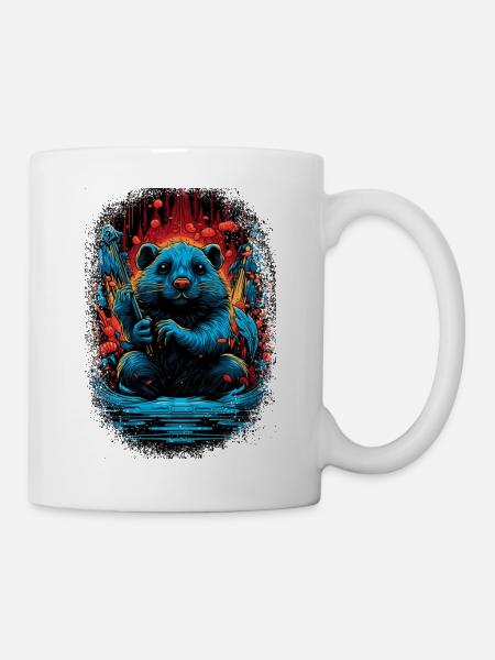 jokes bobr beavers bever beaver dam canadian - Tasse - Weiß