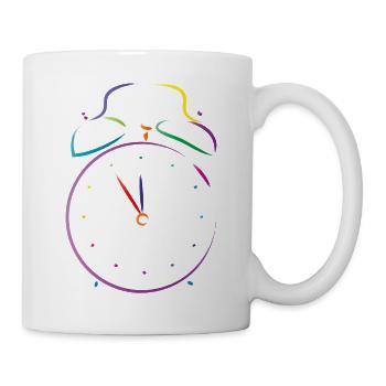 wecker uhr - Tasse - Weiß - Rechts