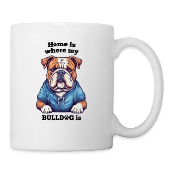 Home is where my Bulldog is - Mug - white - Right