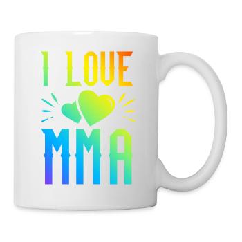 Ich liebe Mma - Tasse - Weiß - Rechts