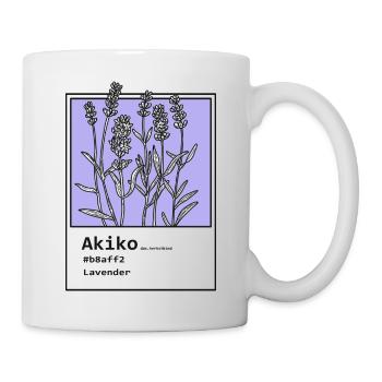 Lavendel Akiko - Tasse - Weiß - Rechts