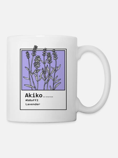 Lavendel Akiko - Tasse - Weiß