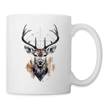 Deer Geometric - Mug - white - Right