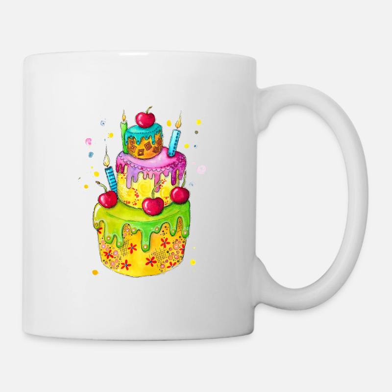 High Shall You Live - Birthday Cake - Mug - white