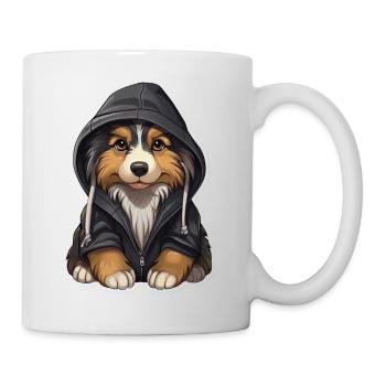 Berger australien cool en vêtements décontractés - Mug blanc - blanc - Droite