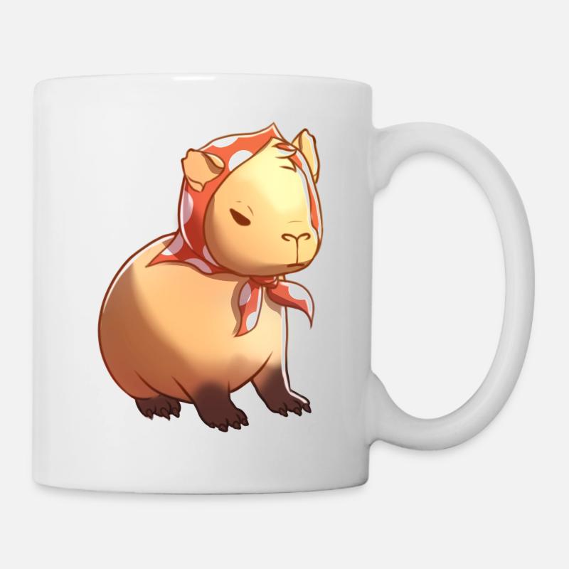 Babbushkapybara Babushka Capybara - Tasse - Weiß