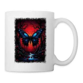 mignon humour tendance drôle citation papillon - Mug blanc - blanc - Droite