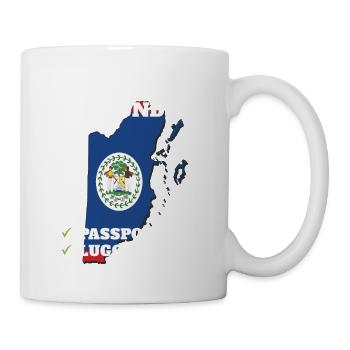 Belize Bound Country Travel Drapeau bélizien - Mug blanc - blanc - Droite