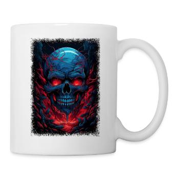 skateboarding joke skeleton birthday present - Mug - white - Right