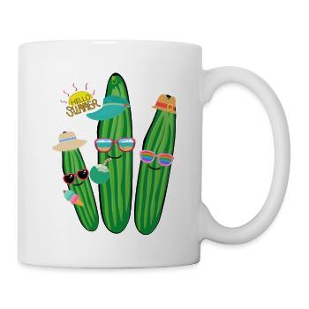 Vacation,Vacation,Cucumbers, Family,Summer - Mug - white - Right