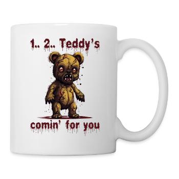 Zombie Teddy Halloween Horror Monster Blood - Mug - white - Right