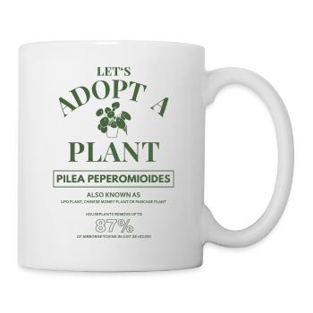 Adopt A Plant Pflanzenliebhaber Garten Blume Natur - Tasse - Weiß - Rechts