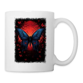Déclaration Dictons papillons citation bday esthétique - Mug blanc - blanc - Droite