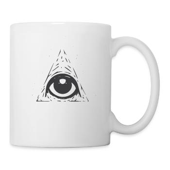 Dreieck der Traurigkeit (NO1) - Zwei Farben - Tasse - Weiß - Rechts