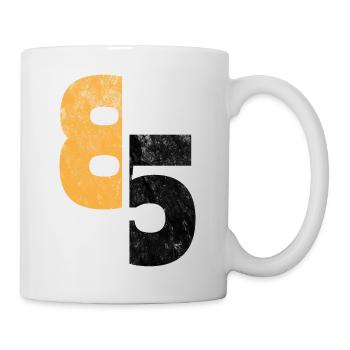 Nummer 85 - Tasse - Weiß - Rechts