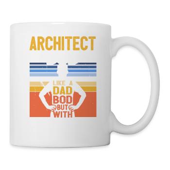Architecte Bod Like A Dad Bod Dessinateur Drôle - Mug blanc - blanc - Droite
