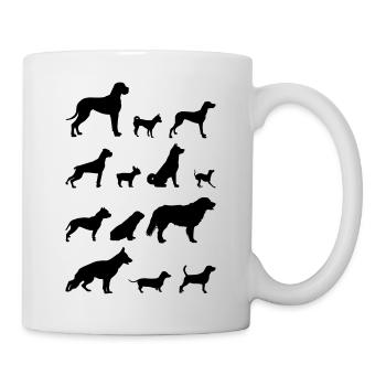 Dog Silhouette 1 - Mug - white - Right
