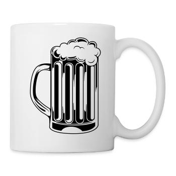 Bière - Mug blanc - blanc - Droite