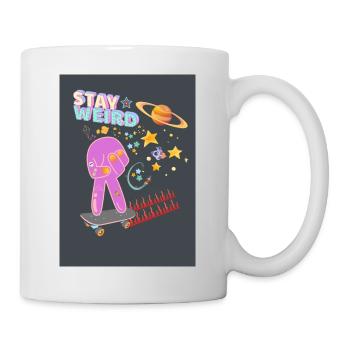 SELTSAM BLEIBEN - Tasse - Weiß - Rechts