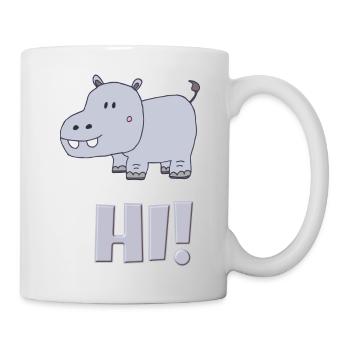 Hippopotamus Hi - Mug - white - Right
