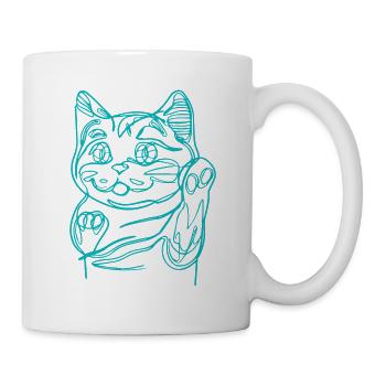 Lucky Cat Charm - Mug - white - Right