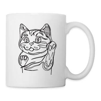 Lucky Cat Charm - Mug - white - Right