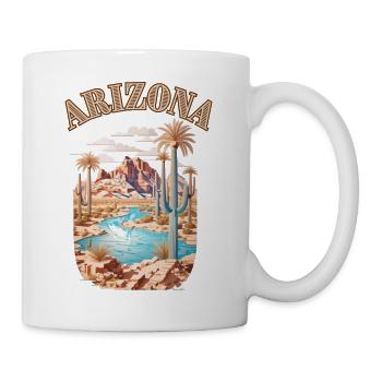 ARIZONA desert - Mug blanc - blanc - Droite