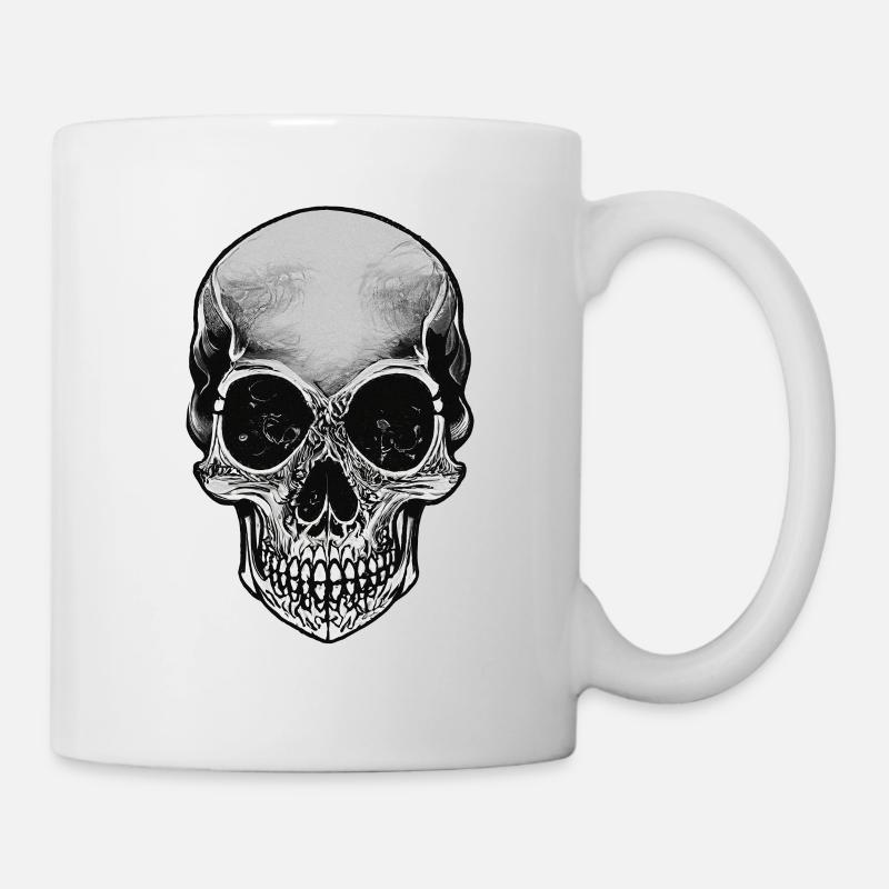 Schädel - Tasse - Weiß