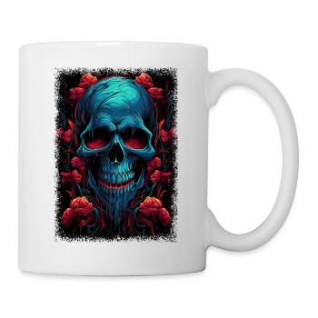 Bday Fuck Off Skeleton Hand Tshirts Funny - Mug - white - Right