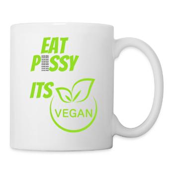EAT PSSY its Vegan - Mug - white - Right